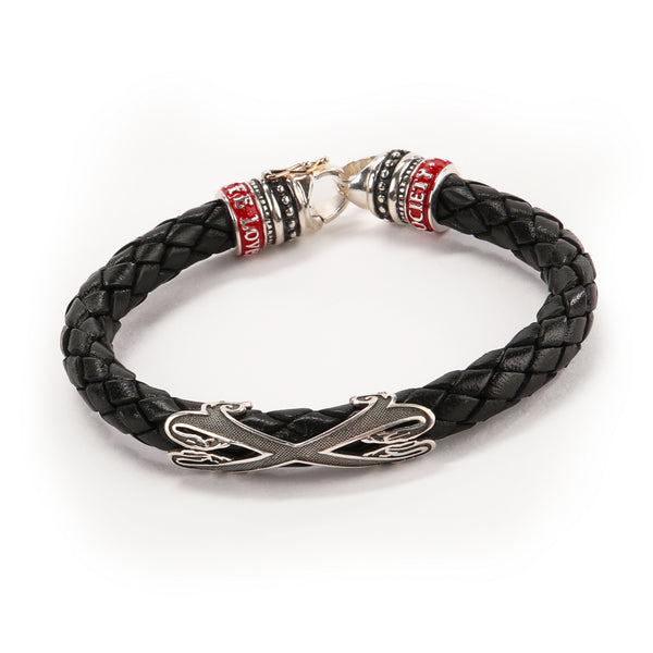 Leather Bracelet Black – Fuente The OpusX Society by Manny Iriarte